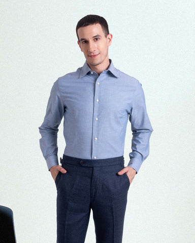 Persian Blue Oxford Shirt