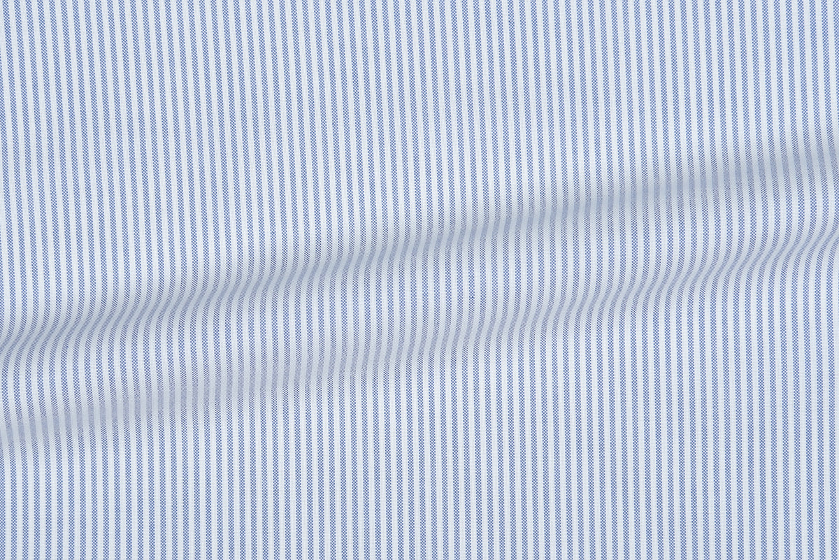 Navy University Stripes Oxford Shirt - 8