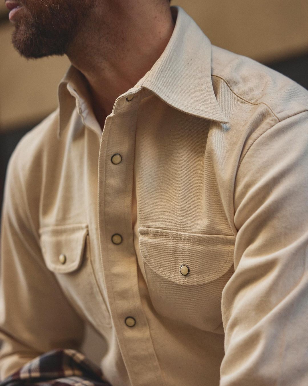 Ecru Twill Shirt - 4