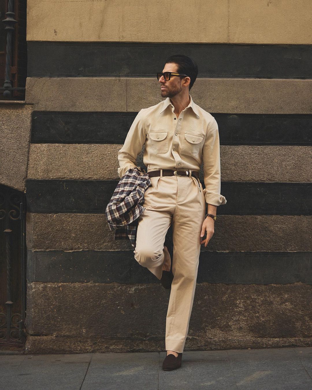 Ecru Twill Shirt - 5