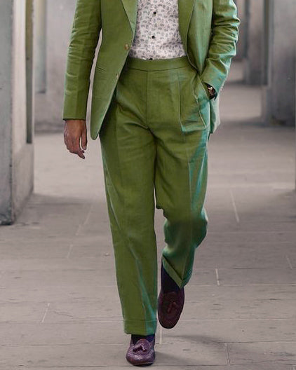 Linen Fern Green Jacket