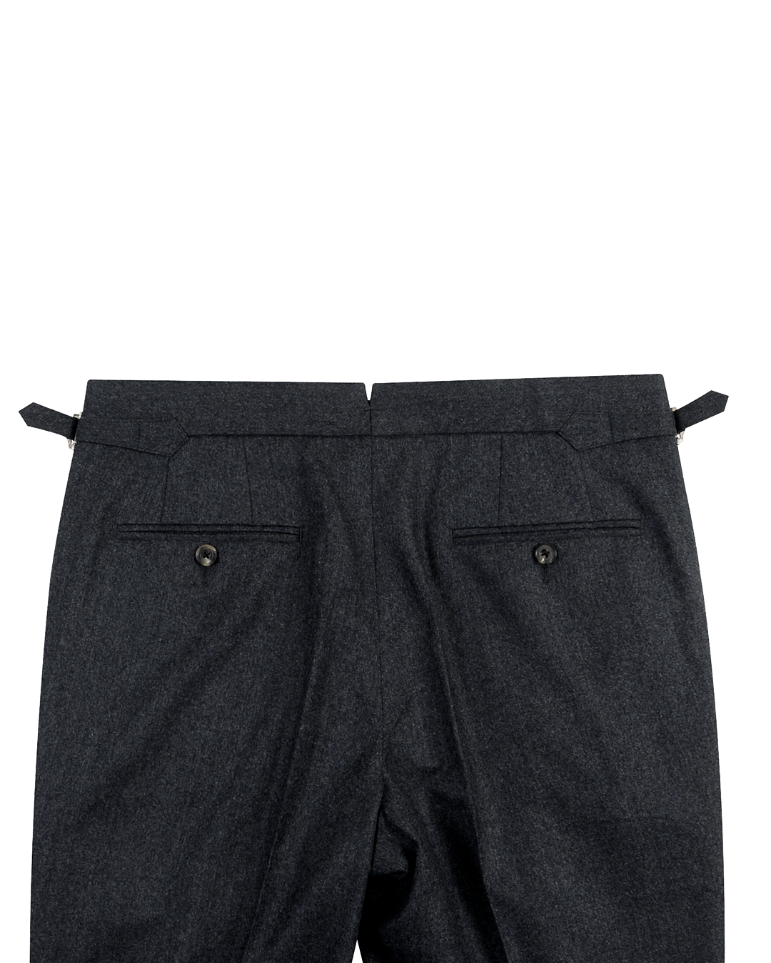 Vitale Barberis Canonico - Flannels  Mid Grey  High Waisted Pant - 4
