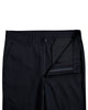 Open front view of custom Genoa Chino pants for men by Luxire in navy