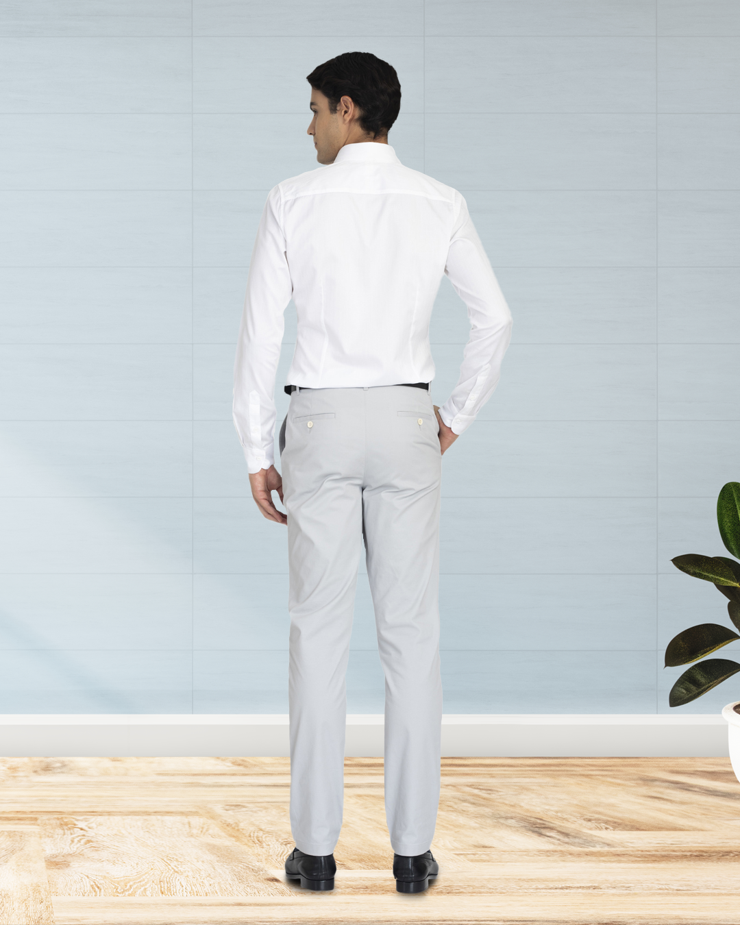 Genoa Light Grey Chino - 5