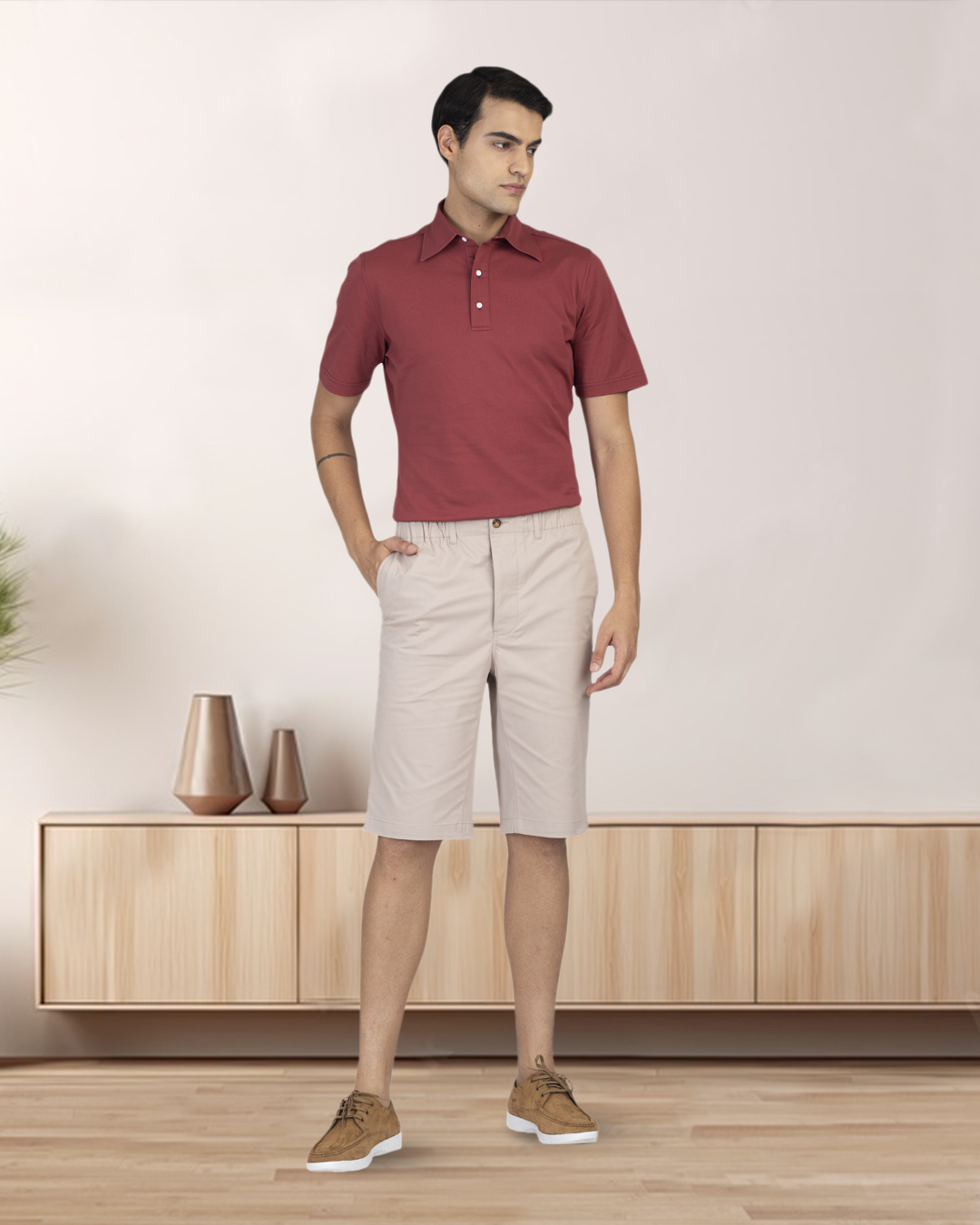 Genoa Pastel Pink Shorts - 2
