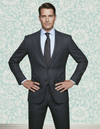 Dugdale Dark Grey Wool Flannel Suit