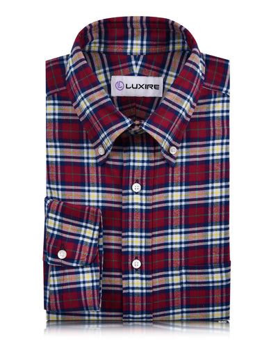Majenta Blue Tartan Flannel