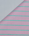 Orchid Pink Green Stripes Classic Oxford
