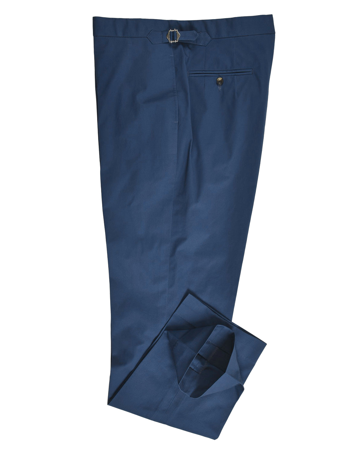 Soft Dark Blue Stretch Twill Pants - 2