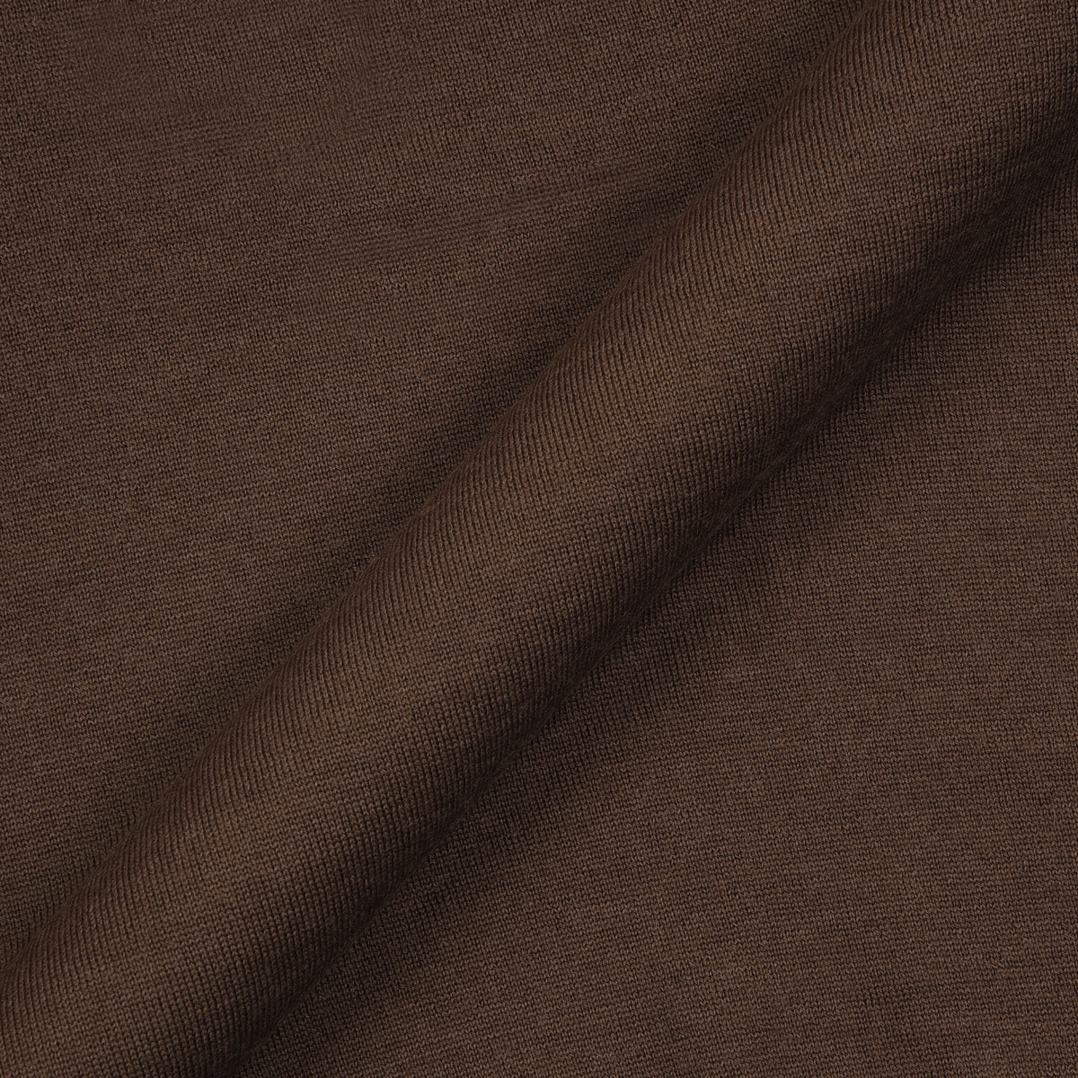 EZS Merino Wool Brown Long Sleeve Polo - 16
