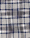 Dark Gull Grey Navy Plaid Flannel Shirt