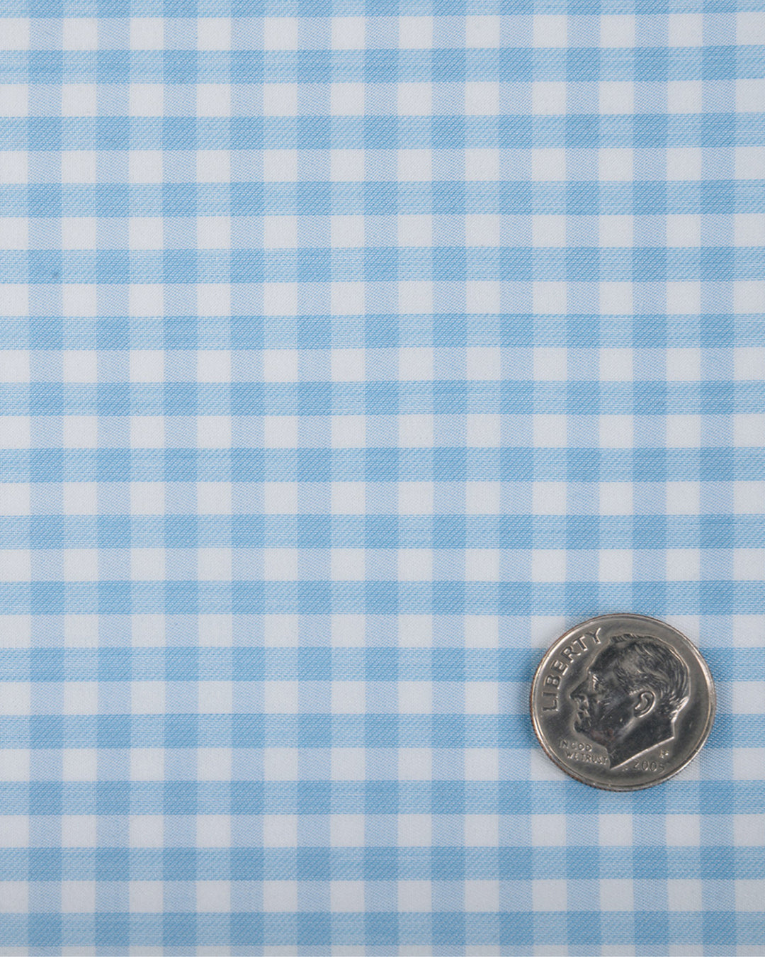 Albini: Light Blue Gingham - 4