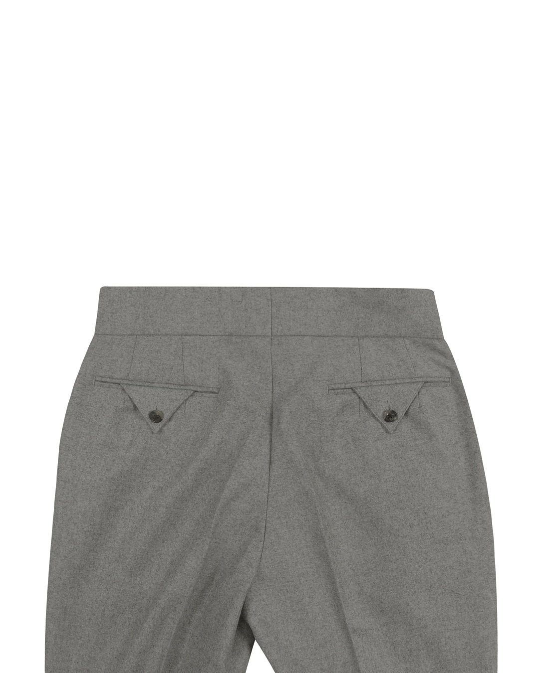 Gurkha Pant in Ethomas Wool Cashmere: Light Grey Wool - 2