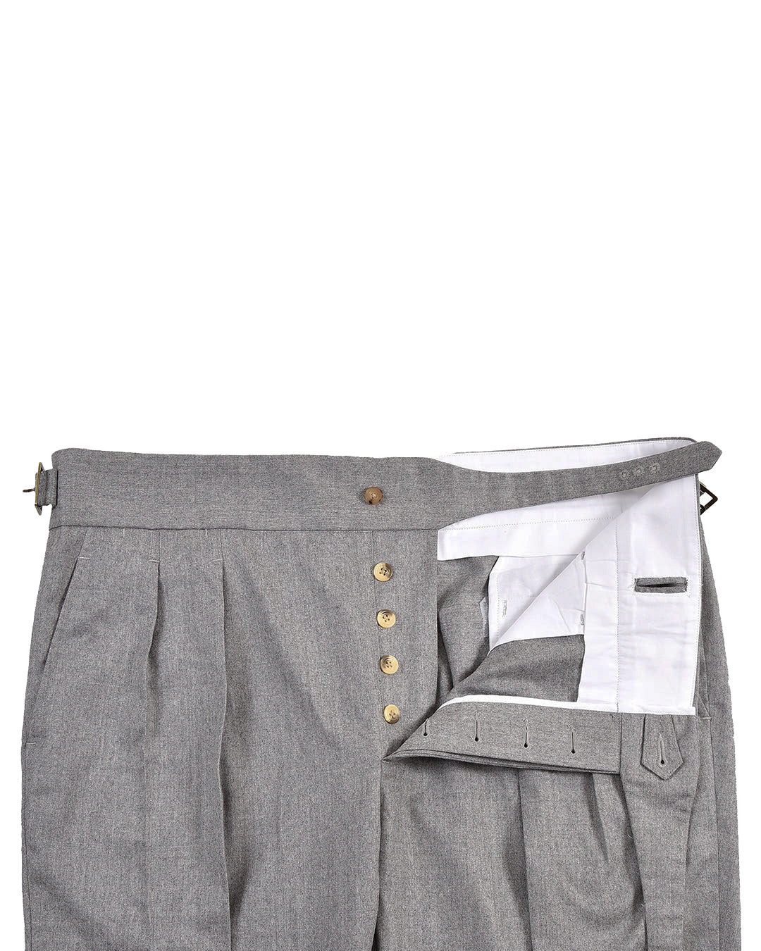 Gurkha Pant in Vitale Barberis Canonico - Flannels  Light Grey - 5