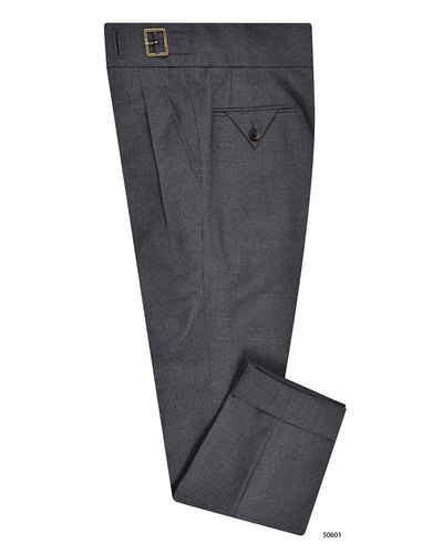 Gurkha Pant in Dugdale New Fine Worsted Tropical Wool - Grey