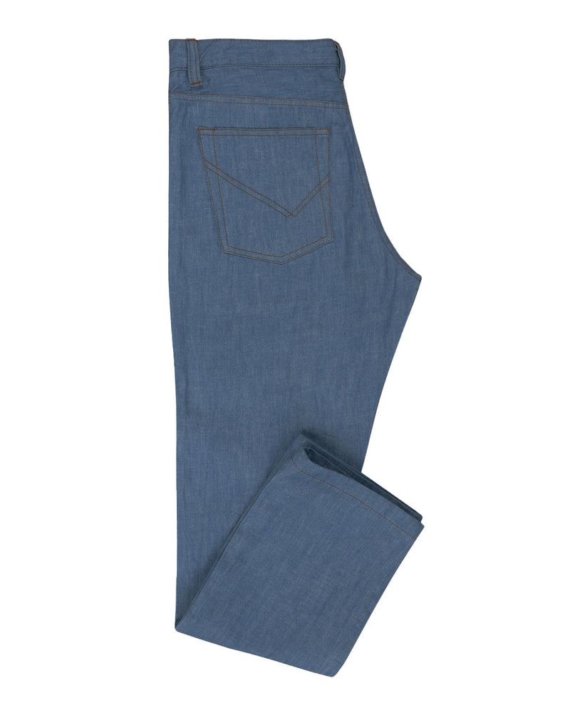 EZS Light Blue Selvedge Jeans - 13 Oz