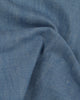 Close up view of custom broken slub jeans for men by Luxire in light blue 3