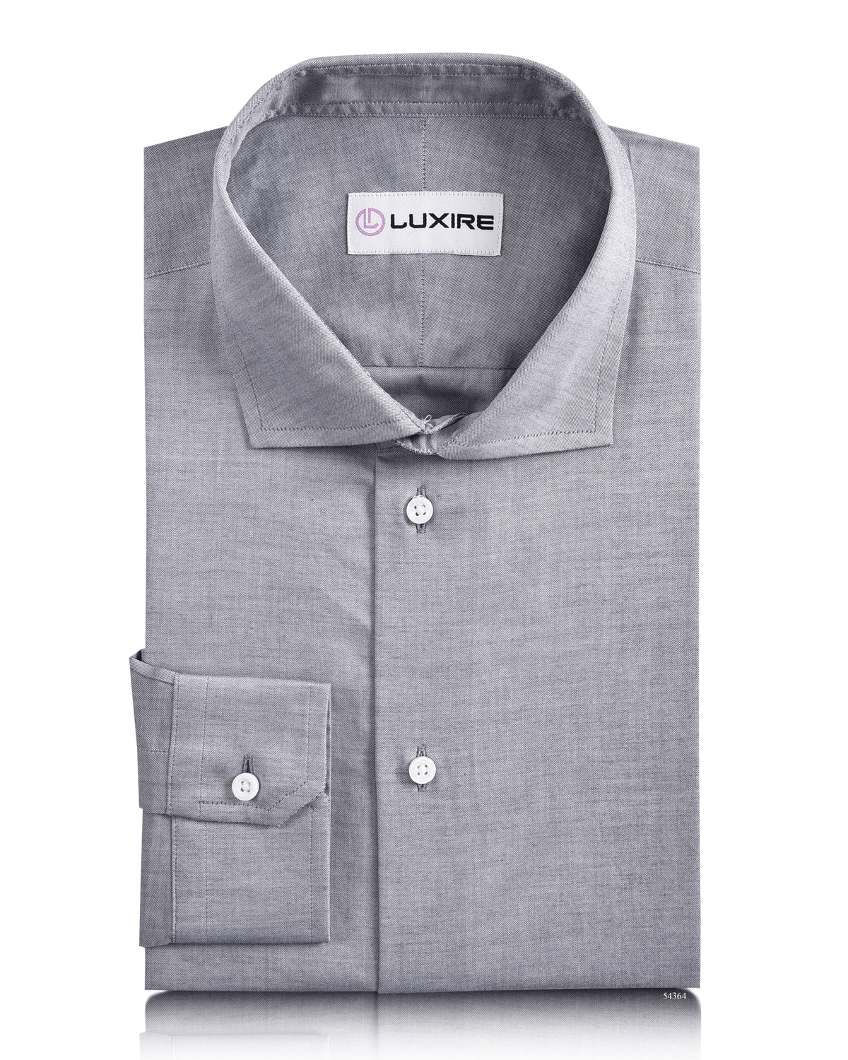 Grey Pinpoint oxford Shirt - 1