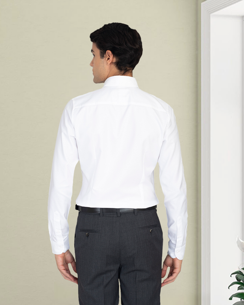 Brembana 2-Ply Giza White Royal Oxford Shirt