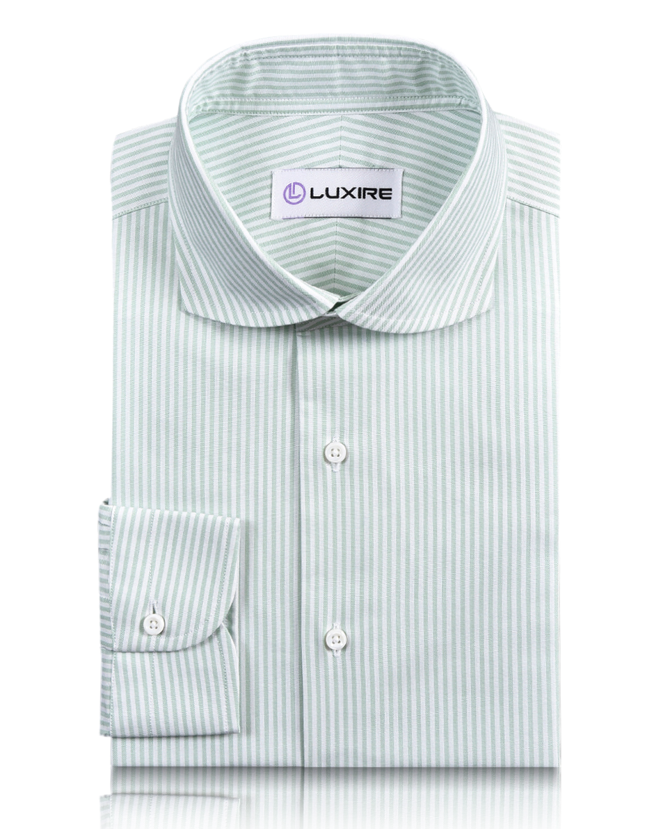Classic Oxford: Light Green University Stripes Shirt - 7