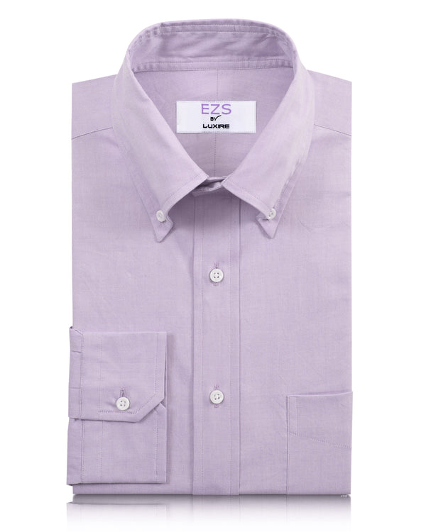 EZS Lilac Pinpoint Oxford Shirt