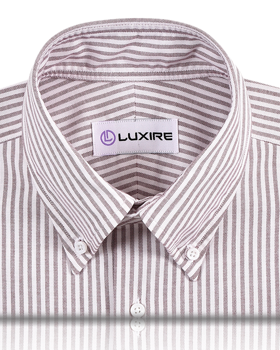 Maroon University Stripes Oxford Shirt - 7