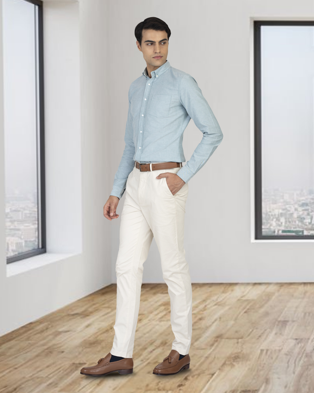 Mint Green Oxford Shirt - 4