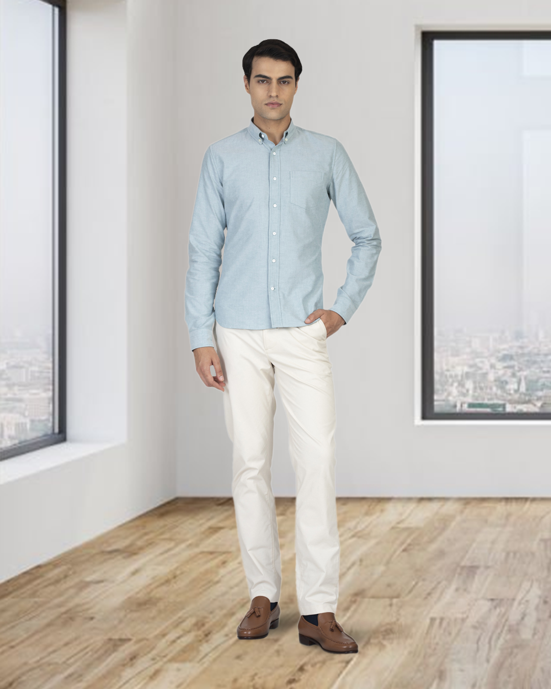 Mint Green Oxford Shirt - 9