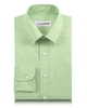 Front of the custom oxford shirt for men by Luxire in moss green