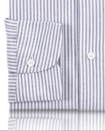 Navy University Stripes Oxford Shirt