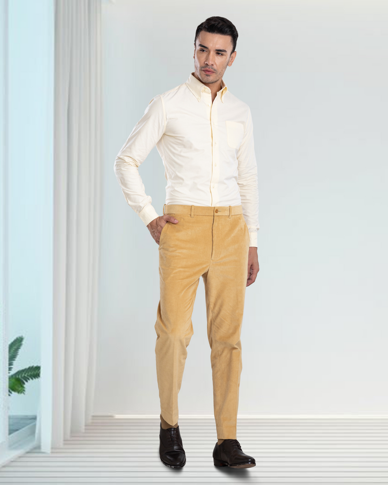 Pale Yellow Oxford Shirt