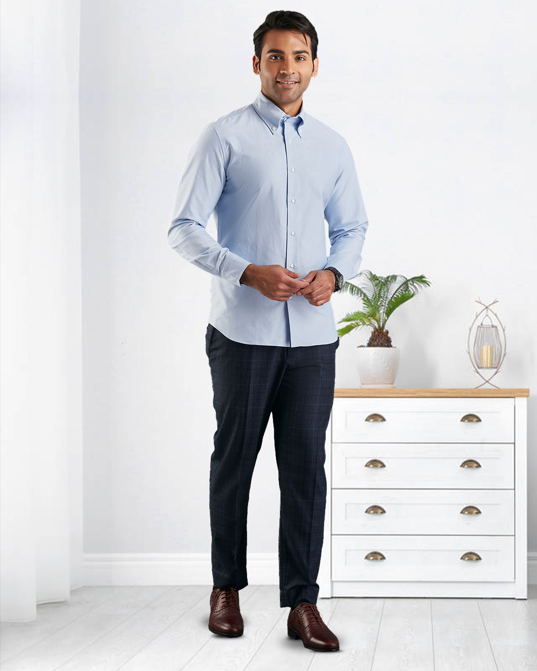 Sky Blue Oxford Shirt - 3