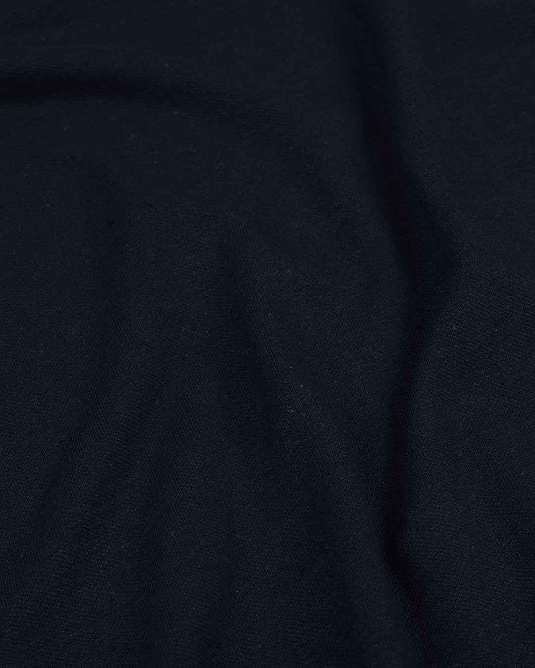 Navy Linen Cotton Polo T-Shirt