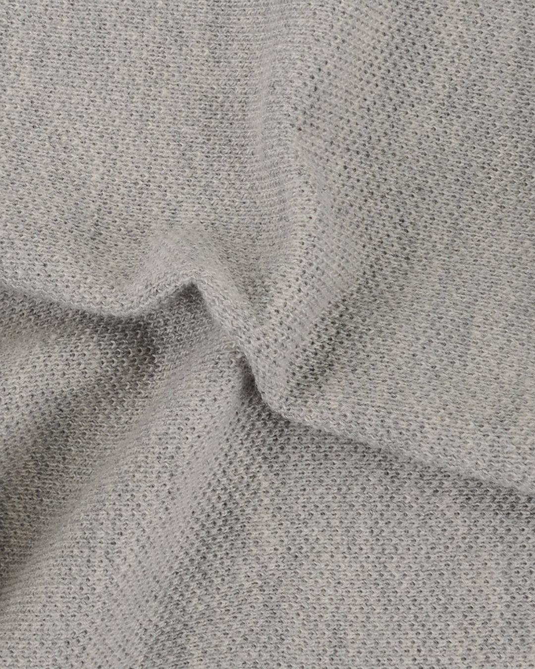 Close up of the custom oxford polo shirt for men by Luxire in grey