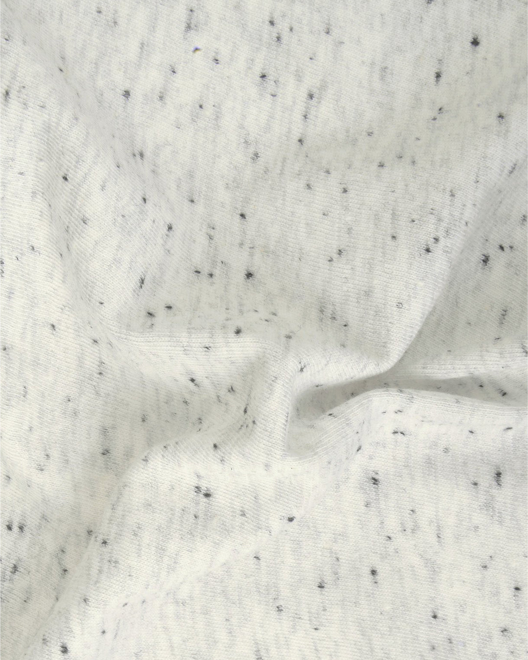 Close up fabric of the custom oxford polo shirt for men by Luxire in speckled light grey