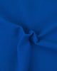 Close up of the custom oxford polo shirt for men by Luxire in royal blue