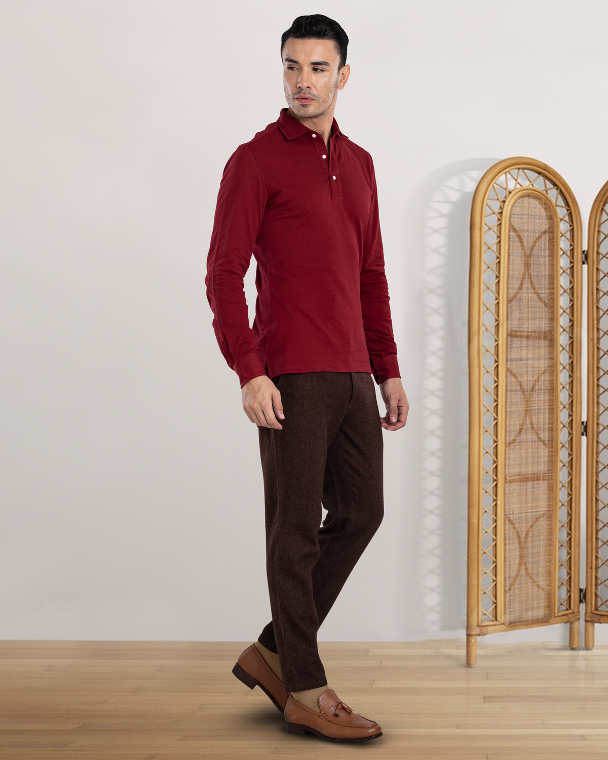 Maroon Polo T-Shirt - 8