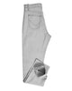 Side view of stretchable jeans for men by Luxire in grey 2