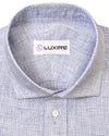 Linen: Business Blue Graph Checks On White