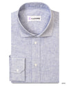 Linen: Business Blue Graph Checks On White