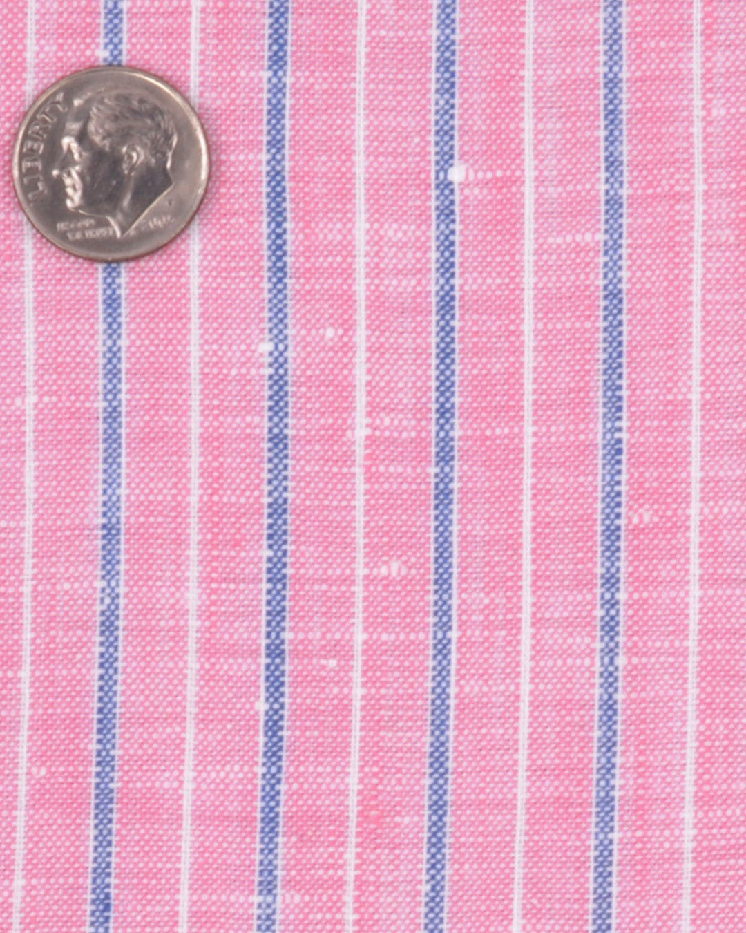 Pink Blue Tape Stripes Linen - 4
