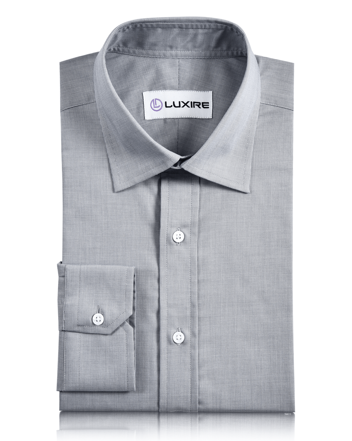 Grey Mini Checks Shirt - 1