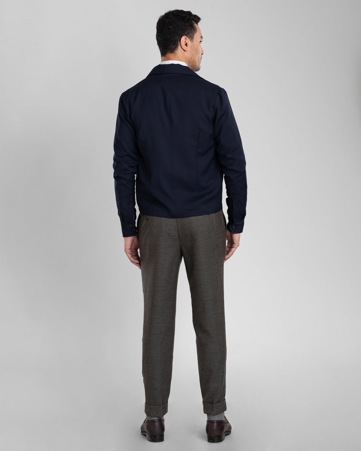 VBC: Navy Covert Twill Shirt Jacket - 3