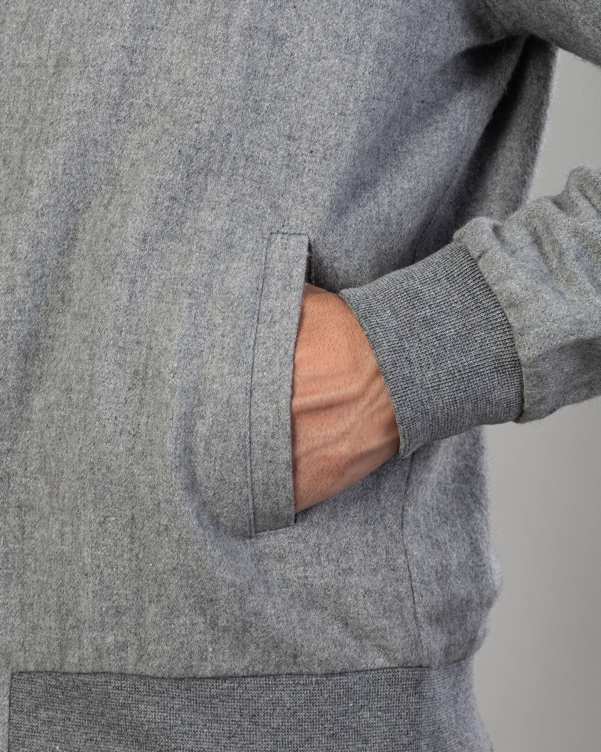 Grey Wool Flannel Shirt Jacket - 4
