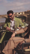 Linen Fern Green Suit
