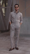 Vitale Barberis Canonico Light Grey Tropical Worsted Pant