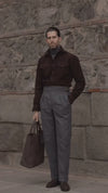 Brown Suede Leather Shirt
