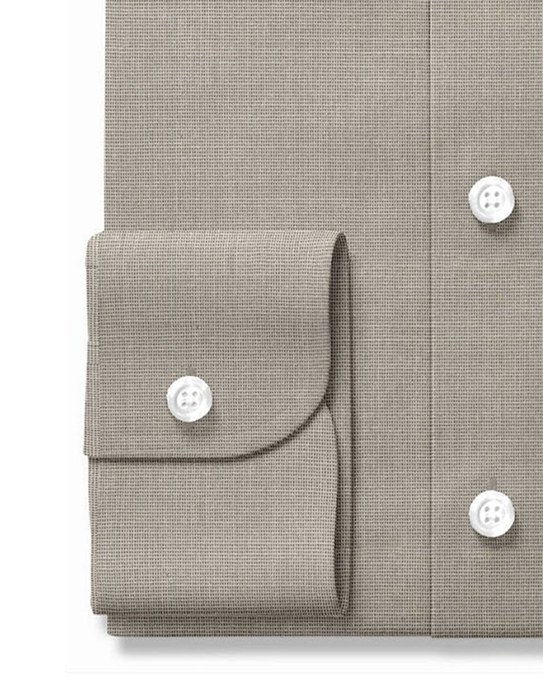 Cotton Poly: Beige Black End On End - 3