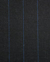 Dugdale Fine Worsted - Grey with Blue Pin Stripe