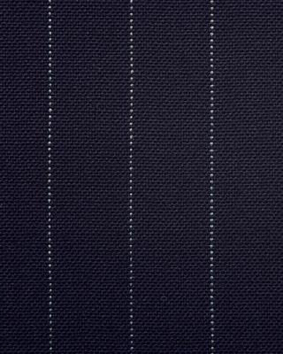 Dugdale Fine Worsted - Navy Pin Stripe Jacket - 2